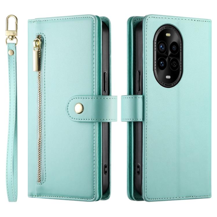 For Huawei nova 13 Pro Nine Card-slot Zipper Wallet Bag Leather Phone Case