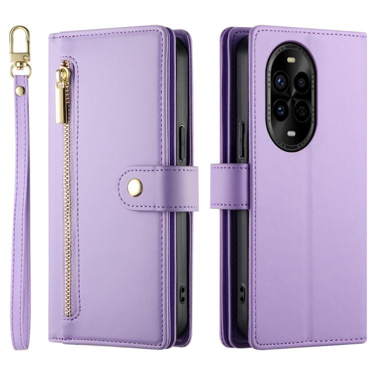 For Huawei nova 13 Pro Nine Card-slot Zipper Wallet Bag Leather Phone Case