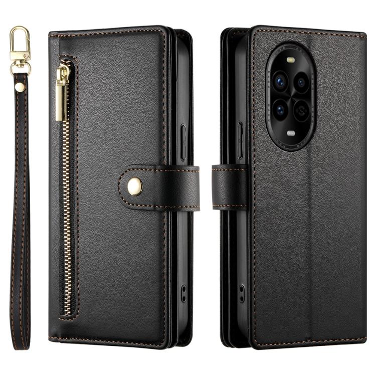 For Huawei nova 13 Pro Nine Card-slot Zipper Wallet Bag Leather Phone Case