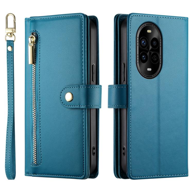 For Huawei nova 13 Pro Nine Card-slot Zipper Wallet Bag Leather Phone Case