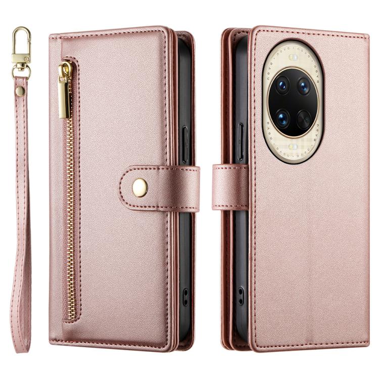For Huawei nova 14 Ultra Nine Card-slot Zipper Wallet Bag Leather Phone Case