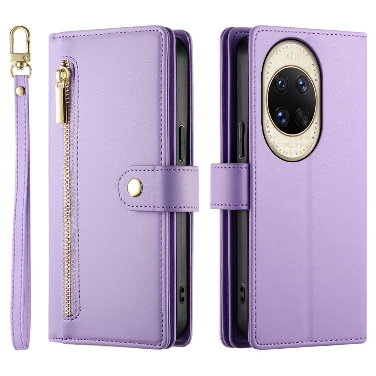 For Huawei nova 14 Ultra Nine Card-slot Zipper Wallet Bag Leather Phone Case