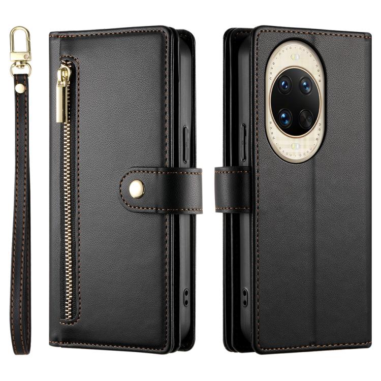 For Huawei nova 14 Ultra Nine Card-slot Zipper Wallet Bag Leather Phone Case
