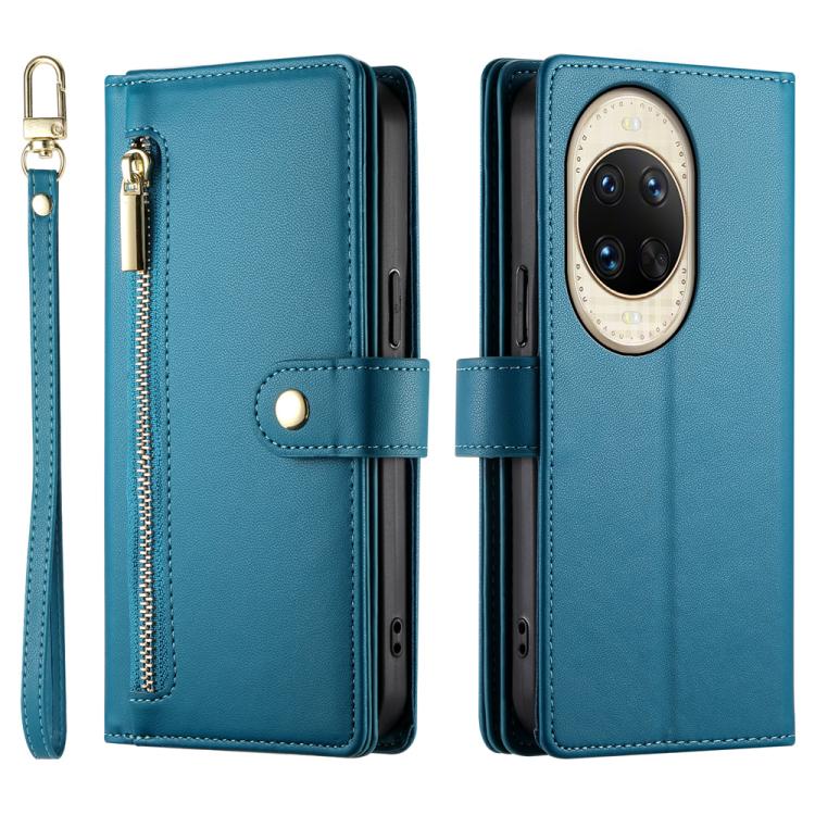 For Huawei nova 14 Ultra Nine Card-slot Zipper Wallet Bag Leather Phone Case