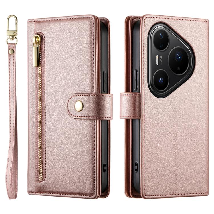 For Huawei Pura 80 Ultra 5G Nine Card-slot Zipper Wallet Bag Leather Phone Case