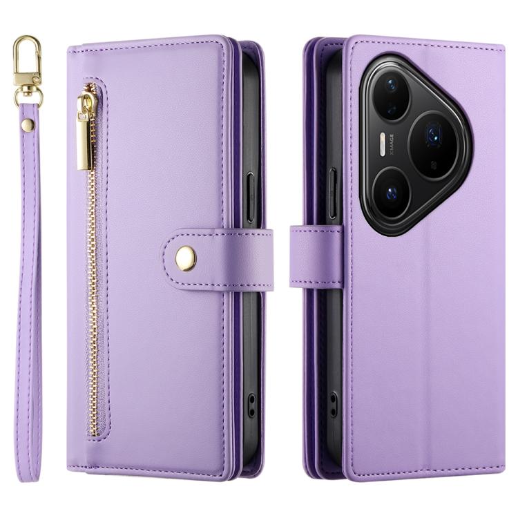 For Huawei Pura 80 Ultra 5G Nine Card-slot Zipper Wallet Bag Leather Phone Case