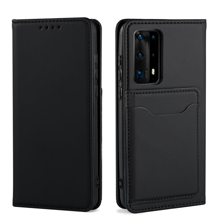 For Huawei P40 Pro Strong Magnetism Liquid Feel Horizontal Flip Leather Case with Holder & Card Slots & Wallet