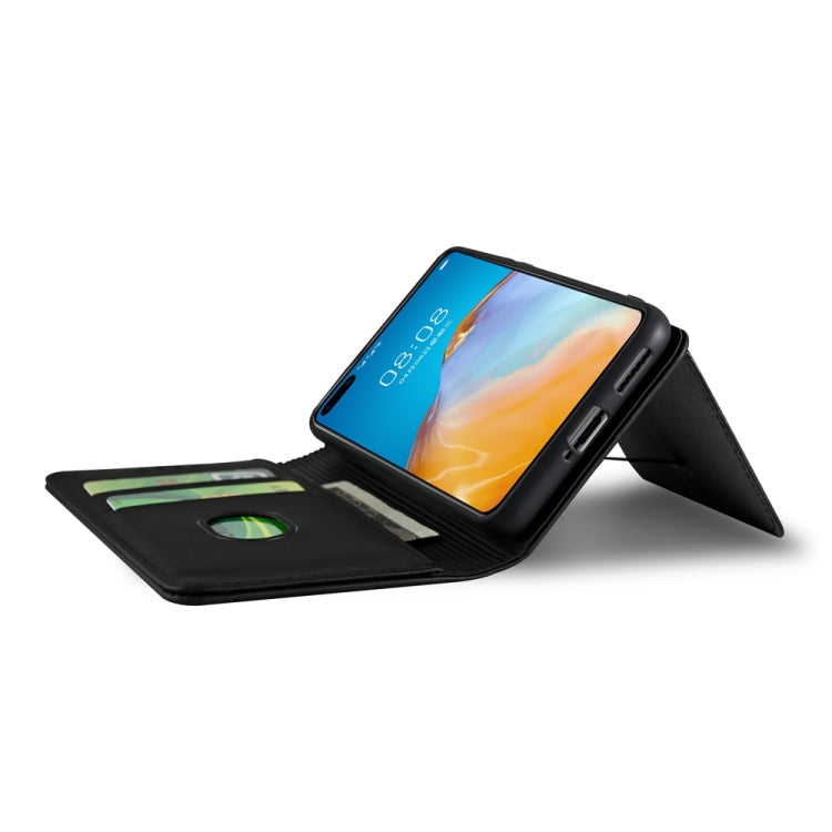 For Huawei P40 Pro Strong Magnetism Liquid Feel Horizontal Flip Leather Case with Holder & Card Slots & Wallet