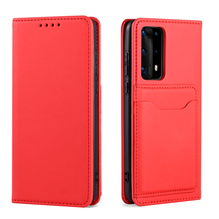 For Huawei P40 Pro Strong Magnetism Liquid Feel Horizontal Flip Leather Case with Holder & Card Slots & Wallet