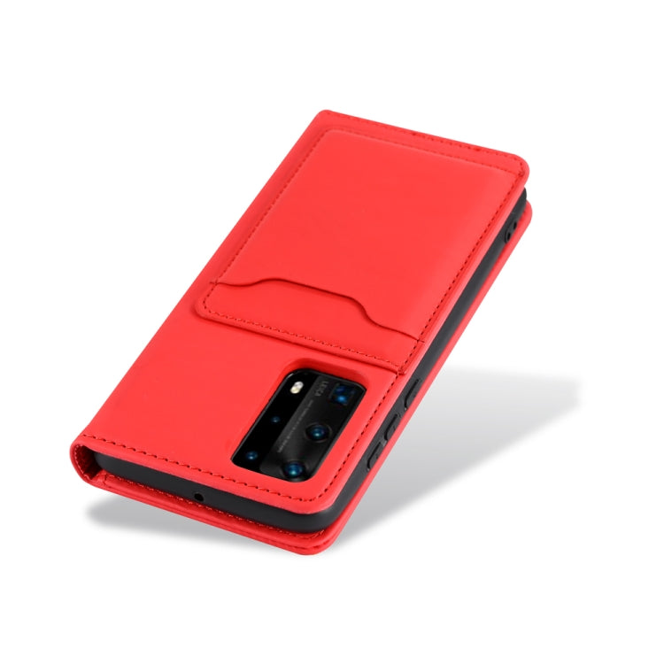For Huawei P40 Pro Strong Magnetism Liquid Feel Horizontal Flip Leather Case with Holder & Card Slots & Wallet