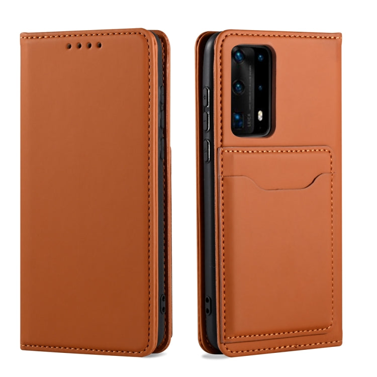 For Huawei P40 Pro Strong Magnetism Liquid Feel Horizontal Flip Leather Case with Holder & Card Slots & Wallet