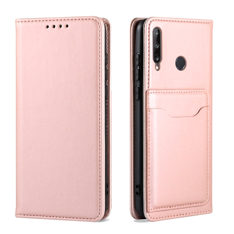 For Huawei Y7p Strong Magnetism Liquid Feel Horizontal Flip Leather Case with Holder & Card Slots & Wallet