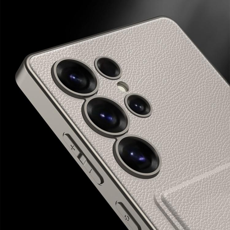 For Samsung Galaxy S25 Ultra 5G GKK Ultra-thin Leather Card Slots Phone Case With Magnetic Holder