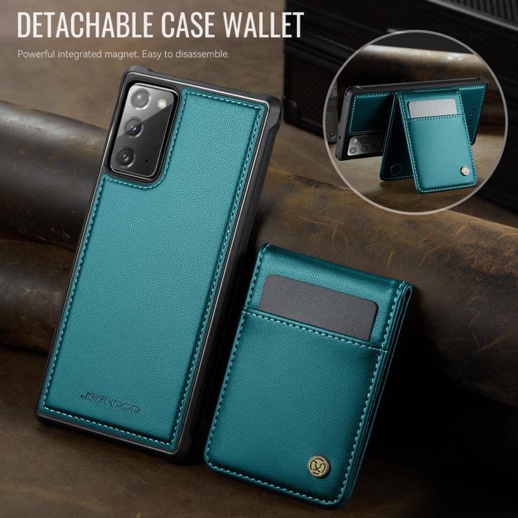 For Samsung Galaxy Note20 JEEHOOD J06 British Style RFID MagSafe Card Bag PU Phone Case