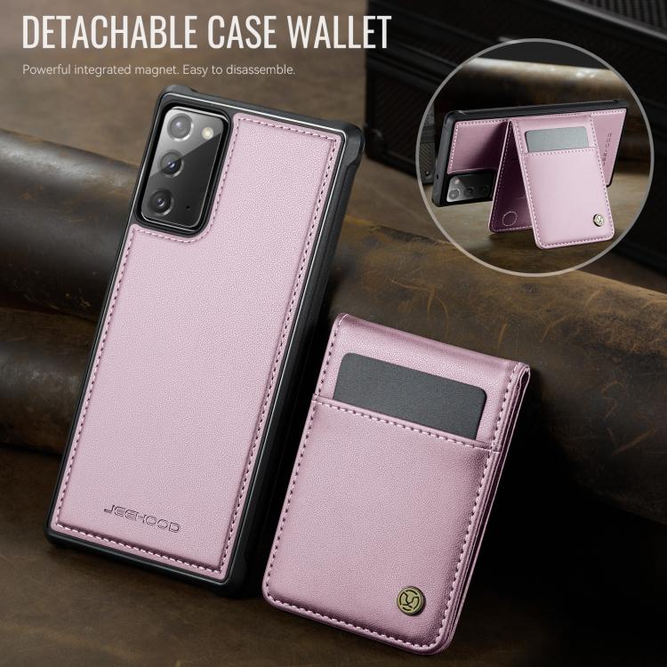 For Samsung Galaxy Note20 JEEHOOD J06 British Style RFID MagSafe Card Bag PU Phone Case