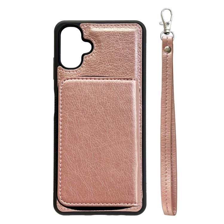 For Samsung Galaxy A06 5G / 4G Solid Color Zipper 11-Card Slots Bag Phone Case with Lanyard