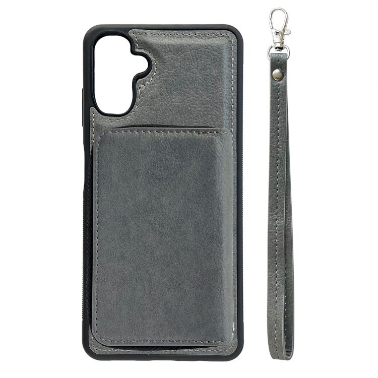 For Samsung Galaxy A56 5G Solid Color Zipper 11-Card Slots Bag Phone Case with Lanyard