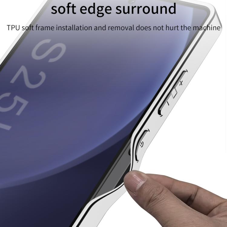 For Samsung Galaxy S25 Ultra 5G GKK Plating TPU + Leather Full Coverage Phone Case