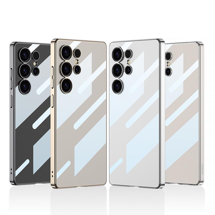 For Samsung Galaxy S25 Ultra 5G GKK Plating Transparent PC Phone Case, Not Included Pen