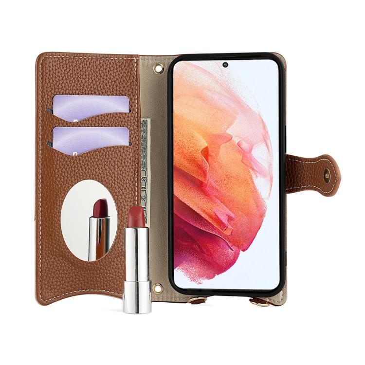 For Samsung Galaxy A35 5G Crossbody Chain Fishtail Litchi Leather Phone Case