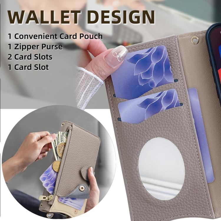 For Samsung Galaxy S26 5G Crossbody Chain Fishtail Litchi Leather Phone Case