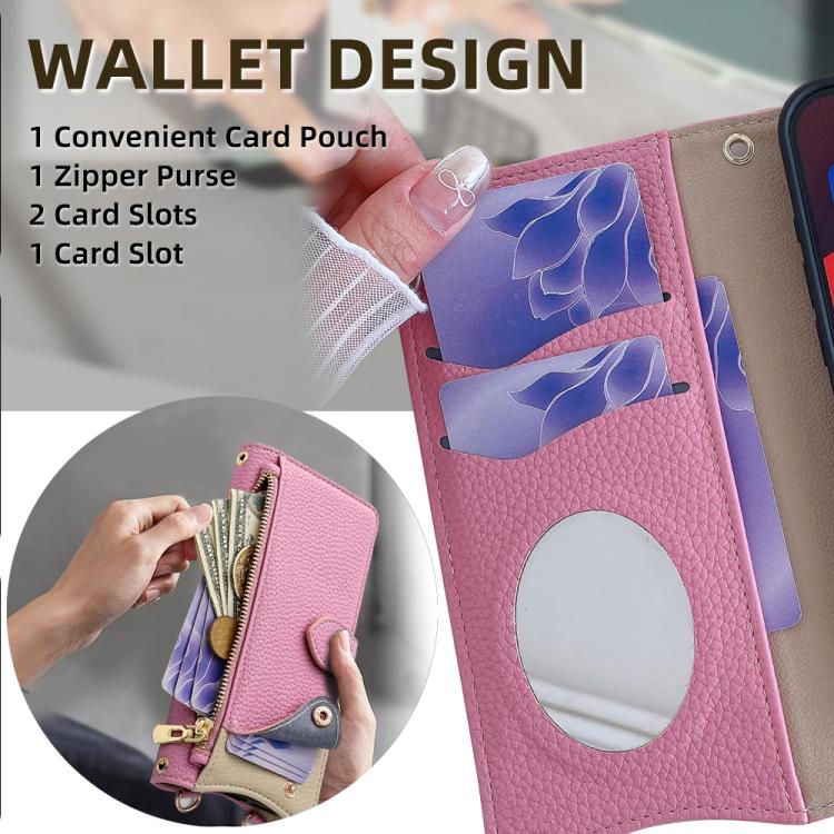 For Samsung Galaxy S26 5G Crossbody Chain Fishtail Litchi Leather Phone Case