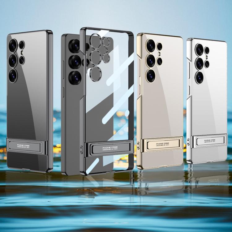 For Samsung Galaxy S25 Ultra 5G GKK Triumph Phantom Clear Full Coverage Phone Case with Holder