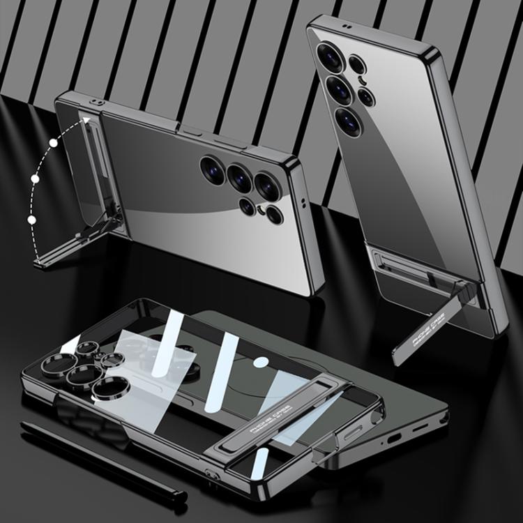 For Samsung Galaxy S25 Ultra 5G GKK Triumph Phantom Clear Full Coverage Phone Case with Holder
