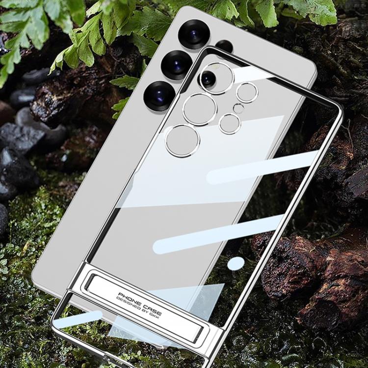 For Samsung Galaxy S25 Ultra 5G GKK Triumph Phantom Clear Full Coverage Phone Case with Holder