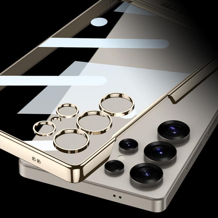 For Samsung Galaxy S25 Ultra 5G GKK Triumph Phantom Clear Full Coverage Phone Case with Holder