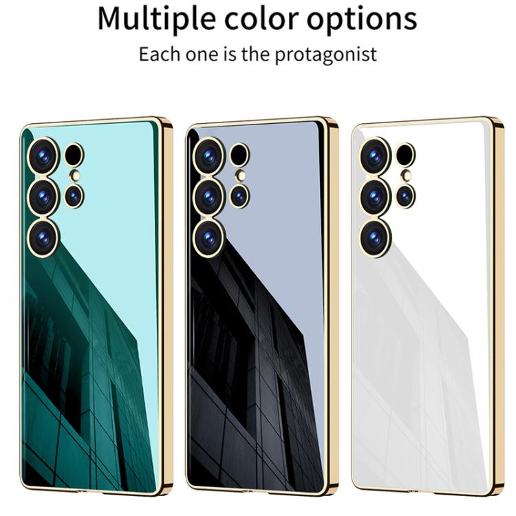 For Samsung Galaxy S25 Ultra 5G GKK Solid Color Plating TPU Full Coverage Phone Case