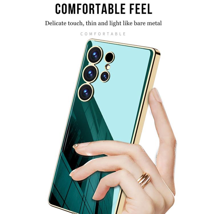 For Samsung Galaxy S25 Ultra 5G GKK Solid Color Plating TPU Full Coverage Phone Case