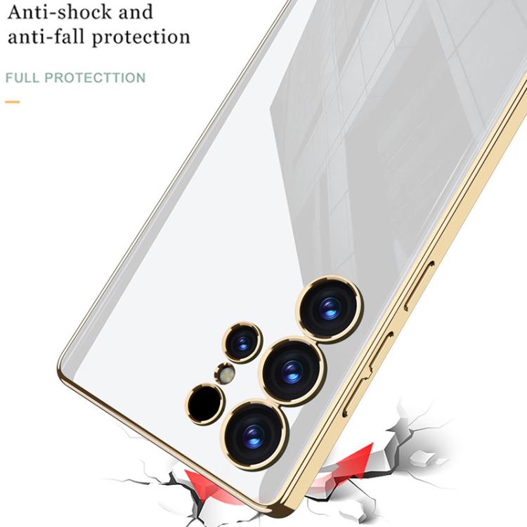For Samsung Galaxy S25 Ultra 5G GKK Solid Color Plating TPU Full Coverage Phone Case