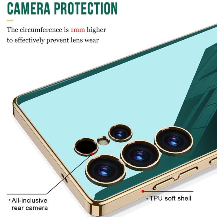 For Samsung Galaxy S25 Ultra 5G GKK Solid Color Plating TPU Full Coverage Phone Case