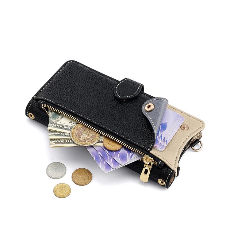 For vivo S19 Crossbody Chain Fishtail Litchi Leather Phone Case