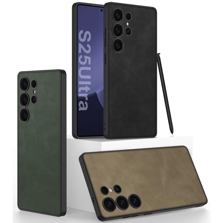 For Samsung Galaxy S25 Ultra 5G GKK Skin-feeling Frosted Leather Phone Case, Not Included Pen