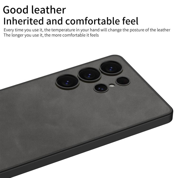 For Samsung Galaxy S25 Ultra 5G GKK Skin-feeling Frosted Leather Phone Case, Not Included Pen