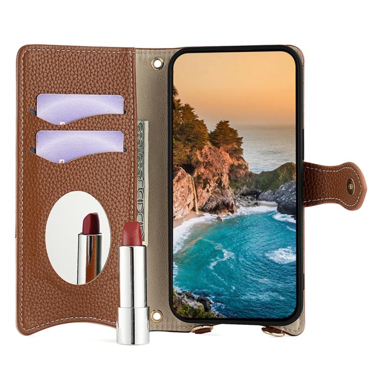 For OnePlus 15 Crossbody Chain Fishtail Litchi Leather Phone Case
