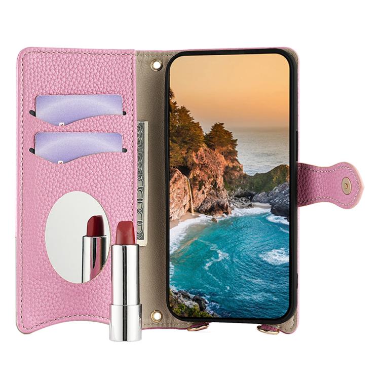 For OnePlus Ace 6 Crossbody Chain Fishtail Litchi Leather Phone Case