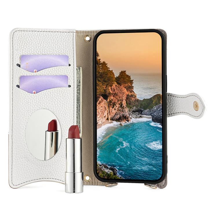 For OnePlus Ace 6 Crossbody Chain Fishtail Litchi Leather Phone Case