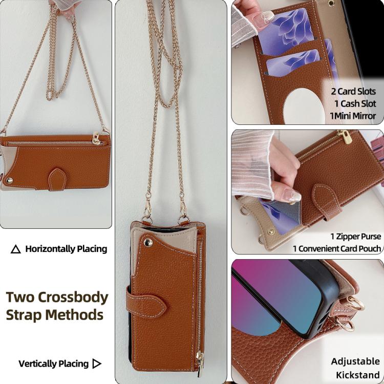 For Redmi K90 Pro Max Crossbody Chain Fishtail Litchi Leather Phone Case