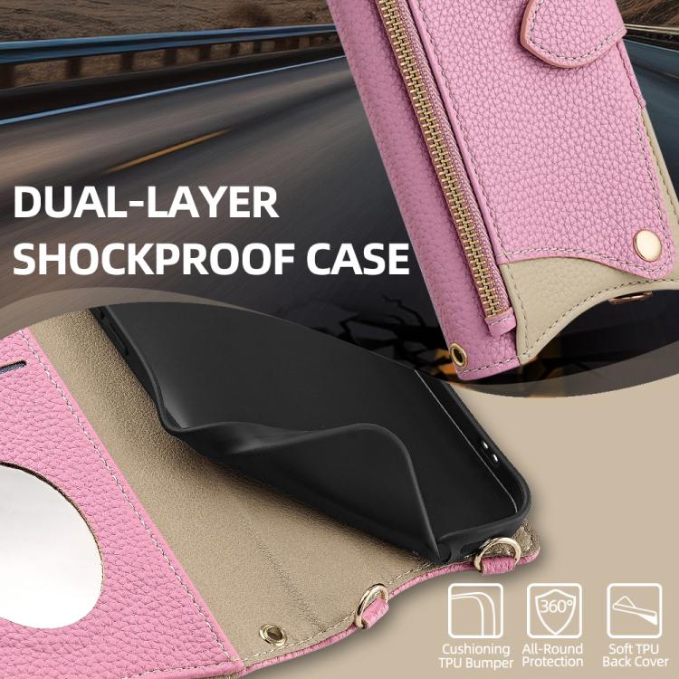 For Xiaomi 17 Crossbody Chain Fishtail Litchi Leather Phone Case