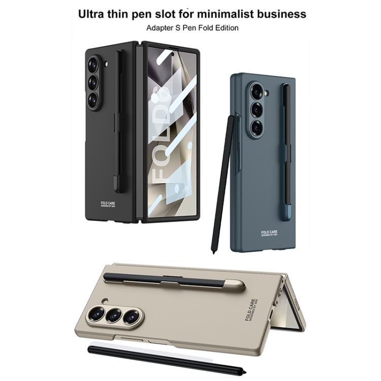 For Samsung Galaxy Z Fold6 GKK Integrated Ultra-thin PC Phone Case with Pen Slots, No Include Pen