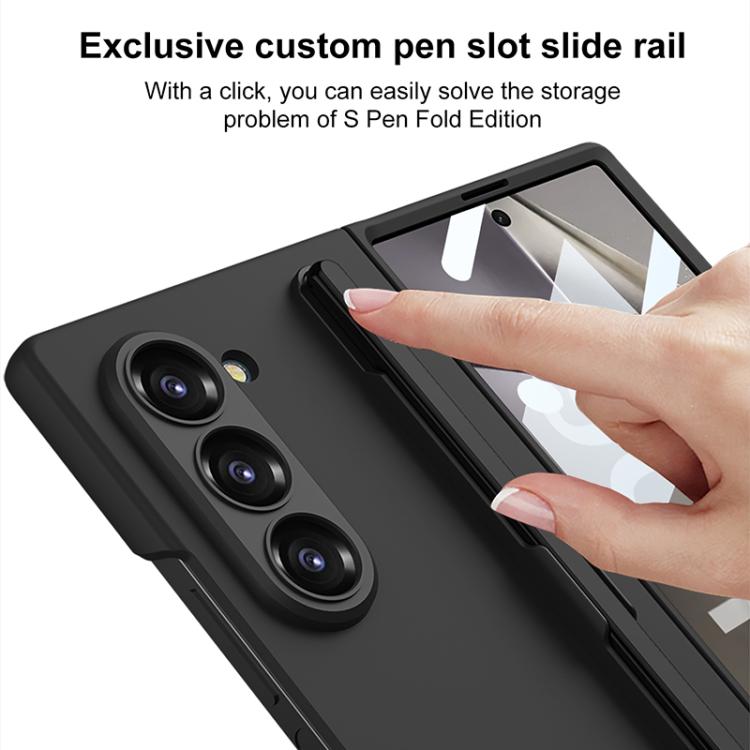 For Samsung Galaxy Z Fold6 GKK Integrated Ultra-thin PC Phone Case with Pen Slots, No Include Pen