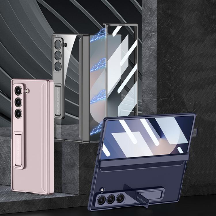 For Samsung Galaxy Z Fold6 GKK Integrated Magnetic Phantom Hinge Phone Case with Holder