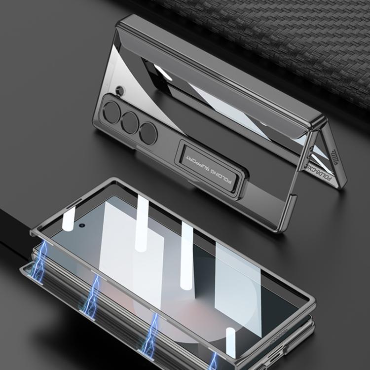 For Samsung Galaxy Z Fold6 GKK Integrated Magnetic Phantom Hinge Phone Case with Holder
