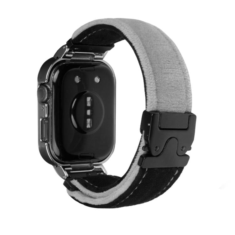For Huawei Watch Fit3 Brushed Metal Silver Frame Watch Band