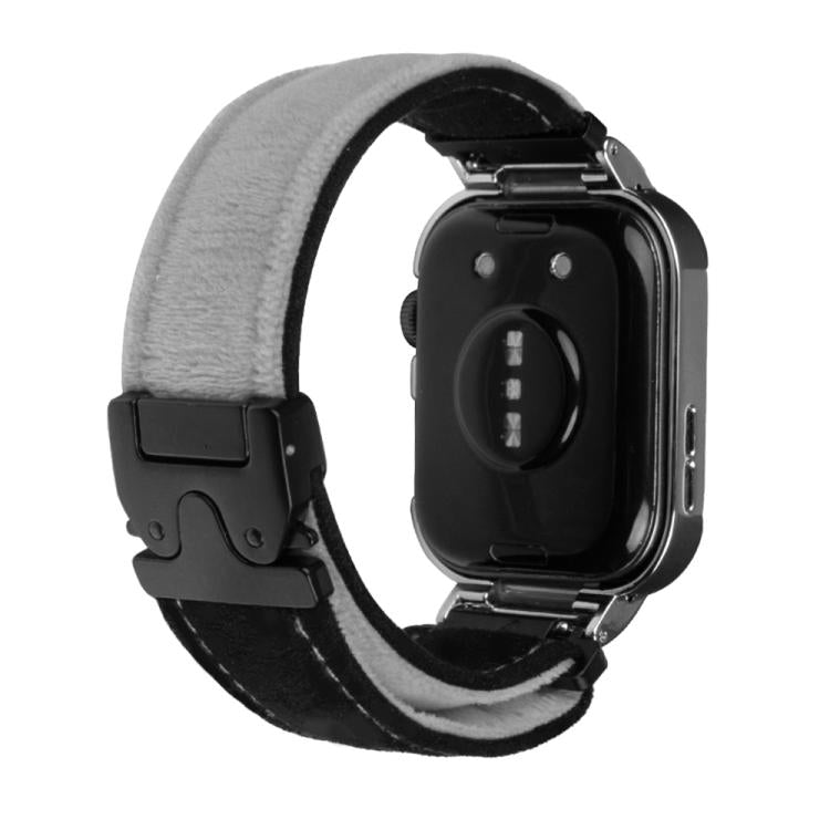For Huawei Watch Fit3 Brushed Metal Silver Frame Watch Band