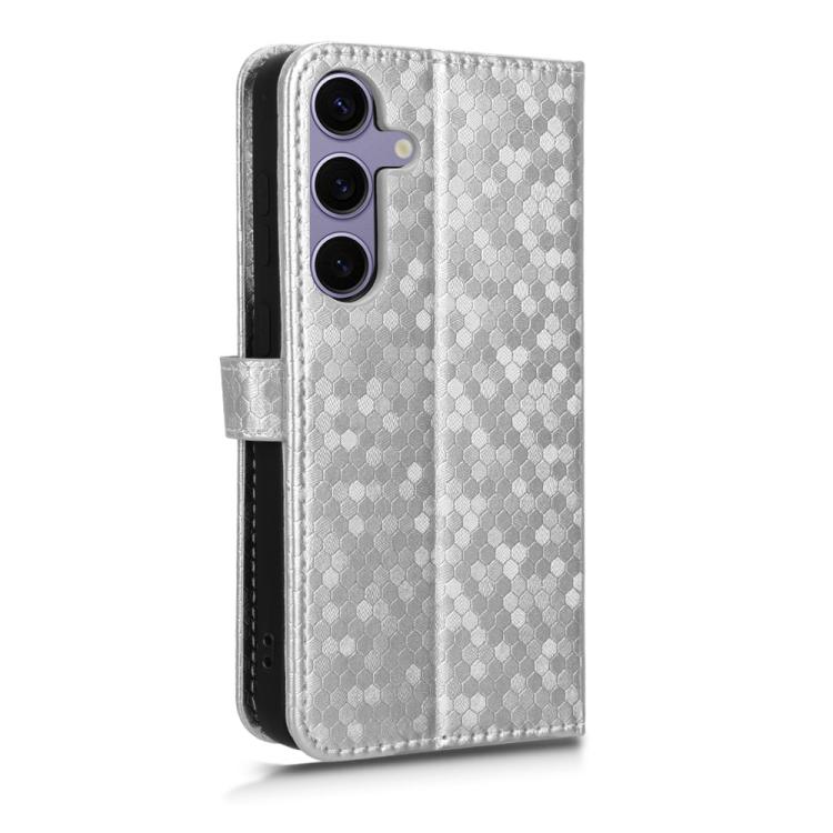 For Samsung Galaxy S25 5G Honeycomb Dot Texture Leather Phone Case