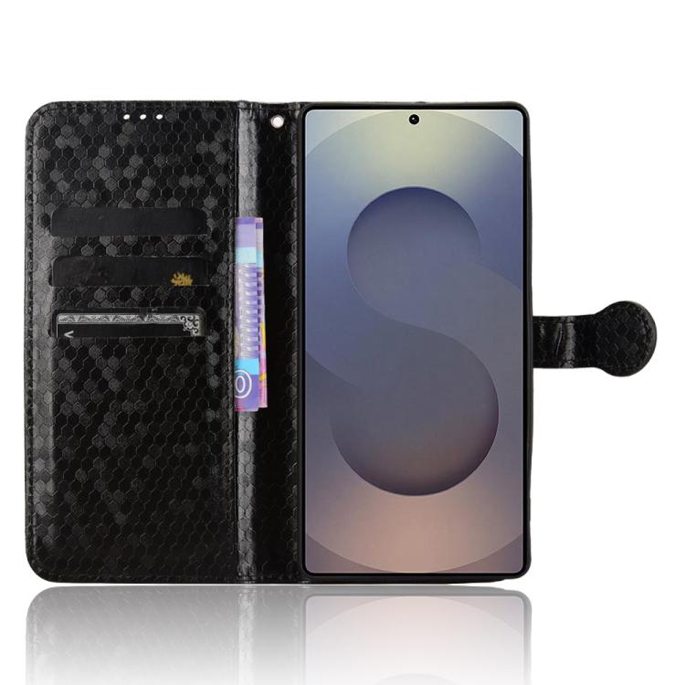 For Samsung Galaxy S25 Ultra 5G Honeycomb Dot Texture Leather Phone Case